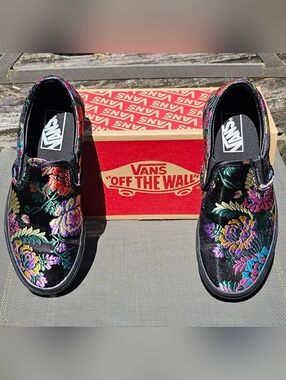 Vans Slip-on Festival Satin In Black